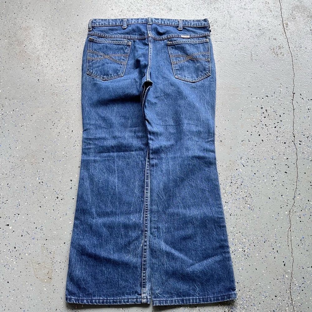 VTG 80s Dee Cee Bootcut Flare Jeans W35 Blue Five-Pocket Denim